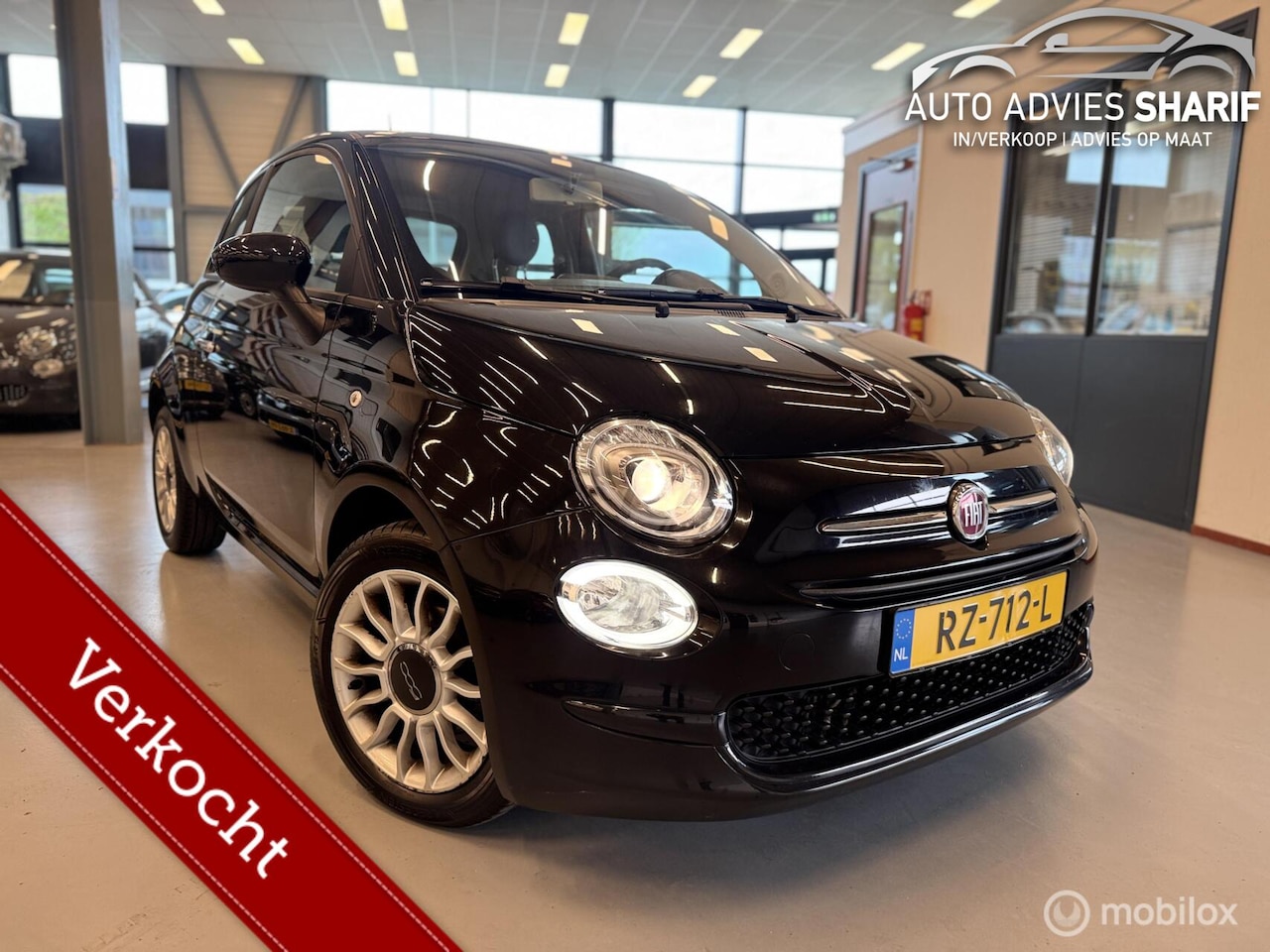 Fiat 500 - 0.9 TwinAir Turbo Popstar CarPlay Camera - NL AUTO - AutoWereld.nl