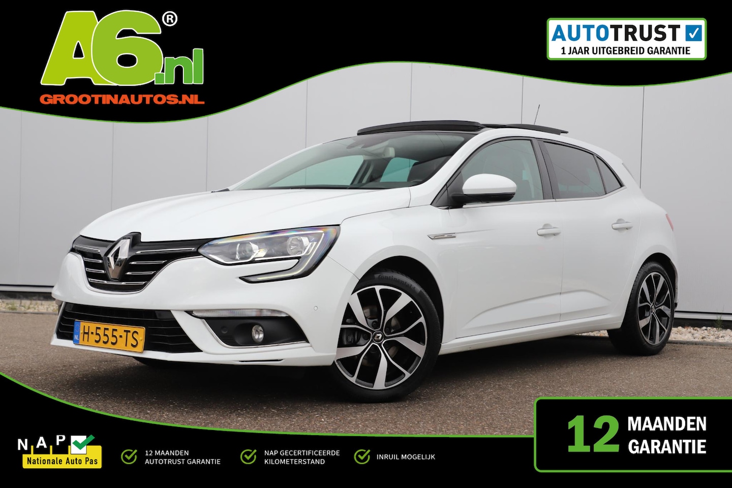 Renault Mégane - 1.3 TCe Bose Panoramadak Trekhaak Half Leder Sportstoelen Navigatie Achteruitrijcamera Car - AutoWereld.nl