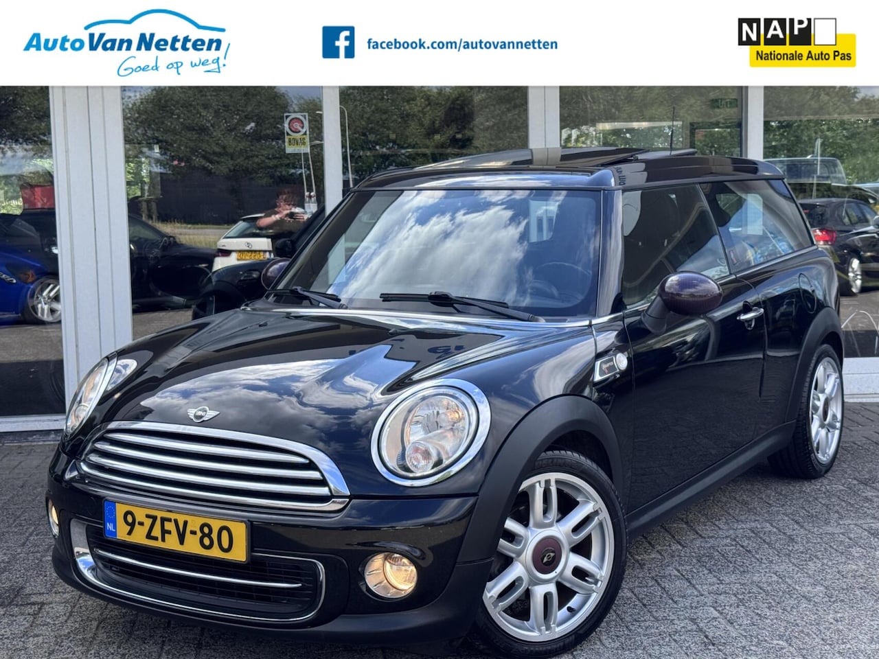 MINI Clubman - 1.6 Cooper Hampton!, Leder,Panodak,Clima,Cruise,Lmv, - AutoWereld.nl