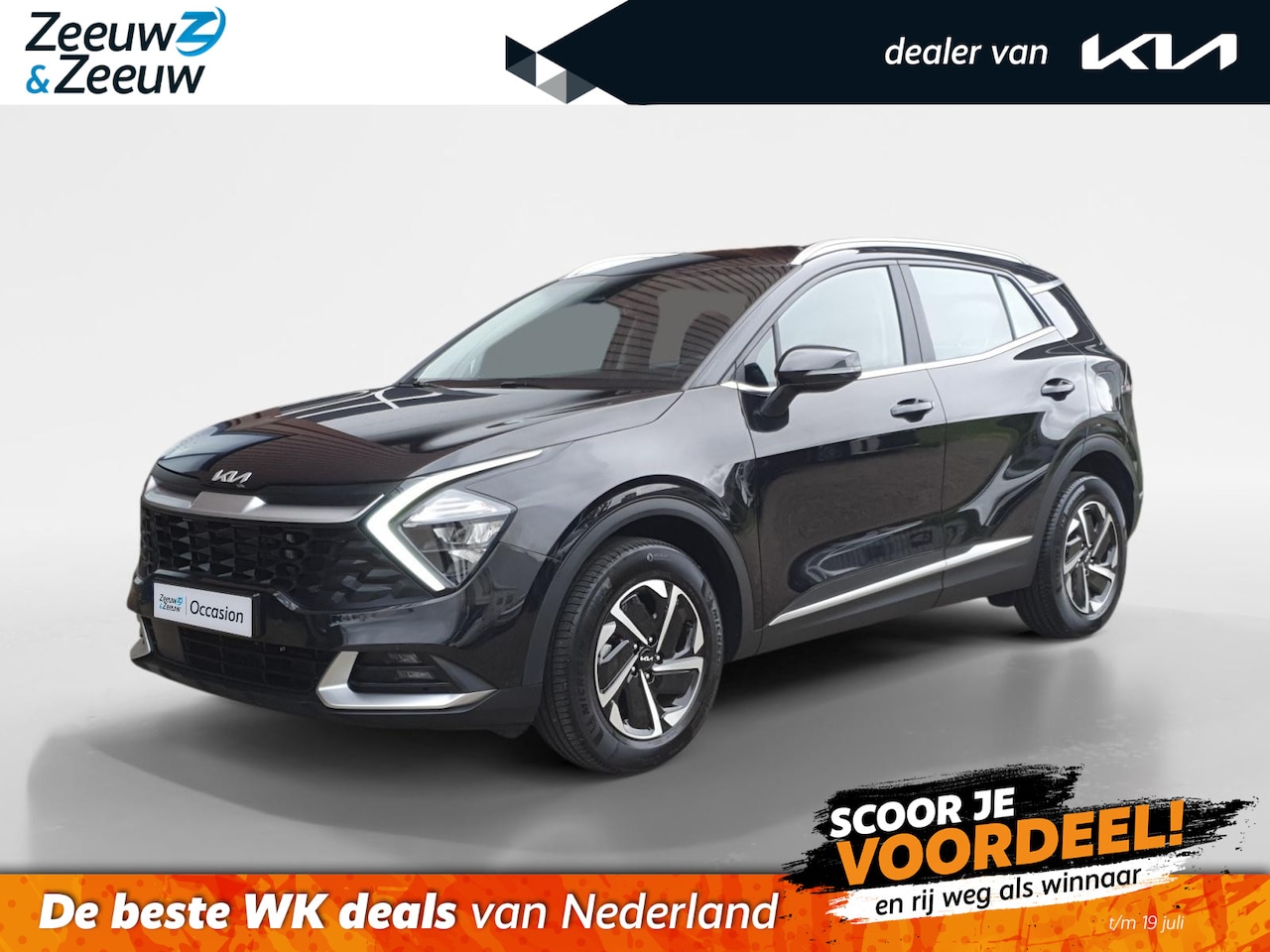 Kia Sportage - 1.6T Hybrid DynamicLine | Navigatie | Camera | Parkeersensoren voor en achter | Apple Carp - AutoWereld.nl