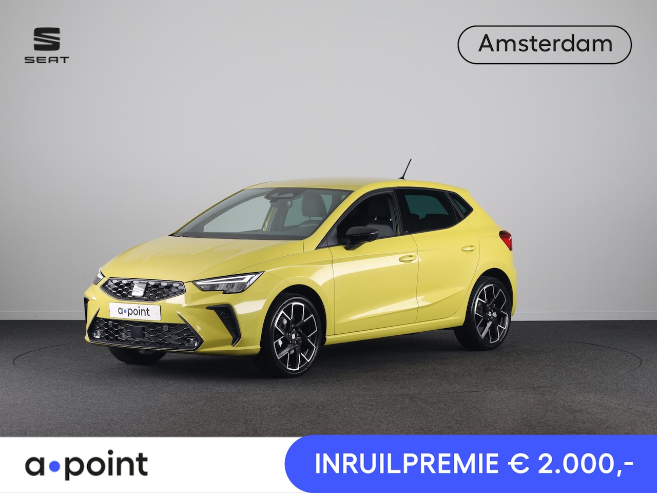 SEAT Ibiza - 1.0 EcoTSI FR Business Connect | *NIEUW* Python Yellow Metallic | DSG-Automaat | Velgen 'P - AutoWereld.nl