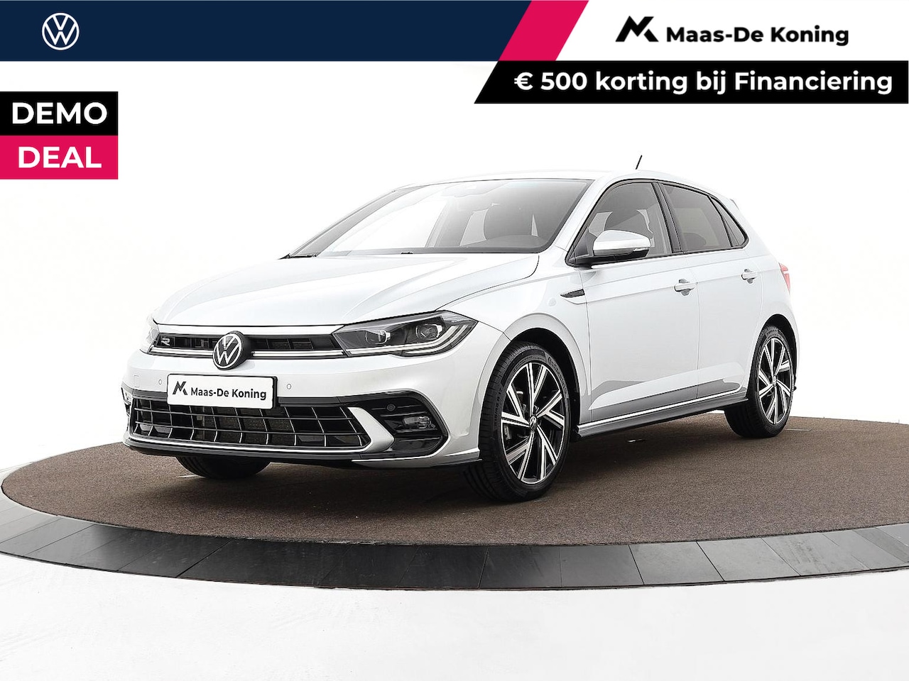 Volkswagen Polo - 1.0 TSI 95pk DSG R-Line · Camera · Matrix LED · ACC · Stoelverwarming · Apple/Android Car - AutoWereld.nl