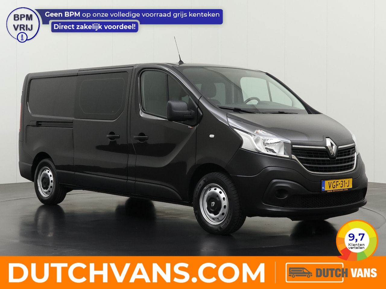 Renault Trafic - 1.6DCi Dubbele Cabine 6-Persoons | Airco | Multimedia | Trekhaak | Airco | Betimmering - AutoWereld.nl