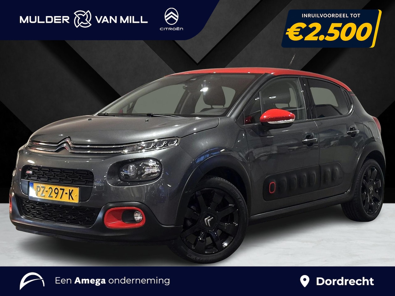 Citroën C3 - Shine 1.2 Turbo 110pk | TWO-TONE! | KEYLESS | CAMERA | NAVI | APPLE CARPLAY / ANDROID AUTO - AutoWereld.nl