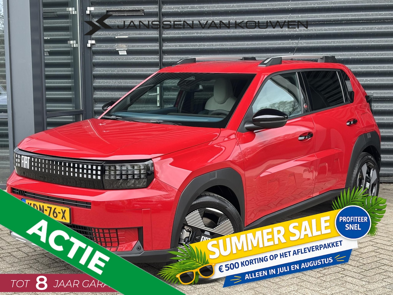 Fiat Grande Panda - La Prima 11 kW 44 kWh 6+2 Jaar Garantie - AutoWereld.nl