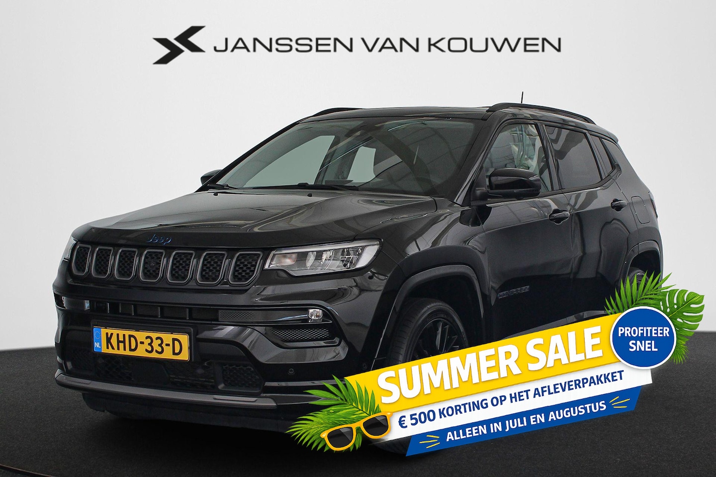 Jeep Compass - 4xe 240 Plug-in Hybrid Electric S Panoramadak Memory Keyless 360 Camera - AutoWereld.nl