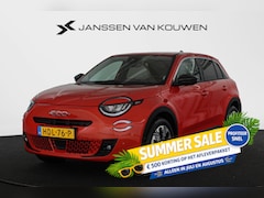 Fiat 600e - La Prima 54 kWh Pt. Lease va €499, - Leder Achteruitrijcamera Stoelverwarming Apple CarPla
