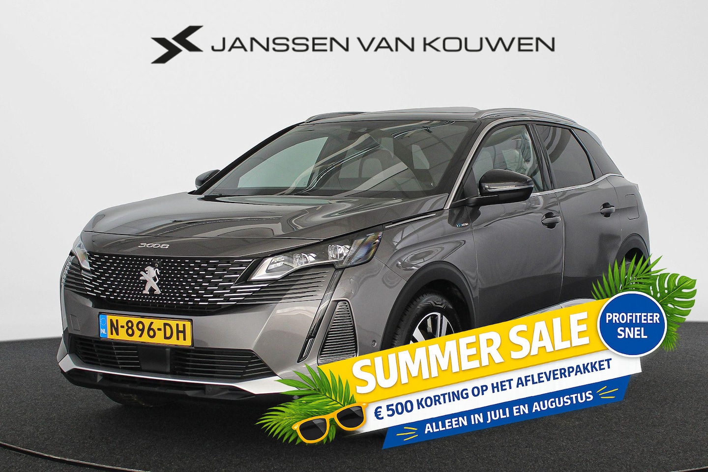 Peugeot 3008 - 1.6 HYbrid 225 GT Panoramadak Adaptieve cruise control Stoelverwarming - AutoWereld.nl