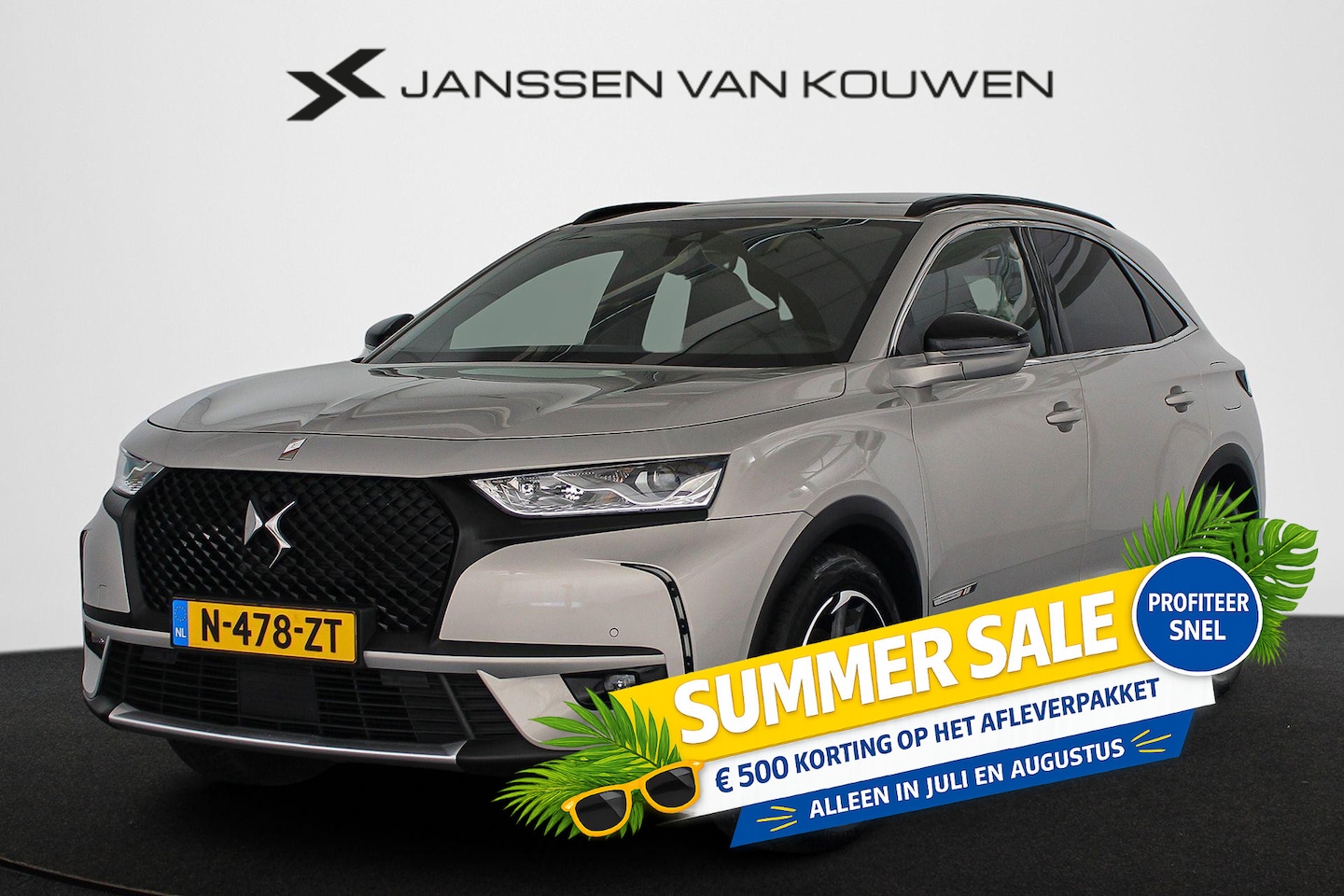 DS 7 Crossback - E-Tense Performance Line Panoramadak Stoelverwarming Camera Carplay 19" - AutoWereld.nl