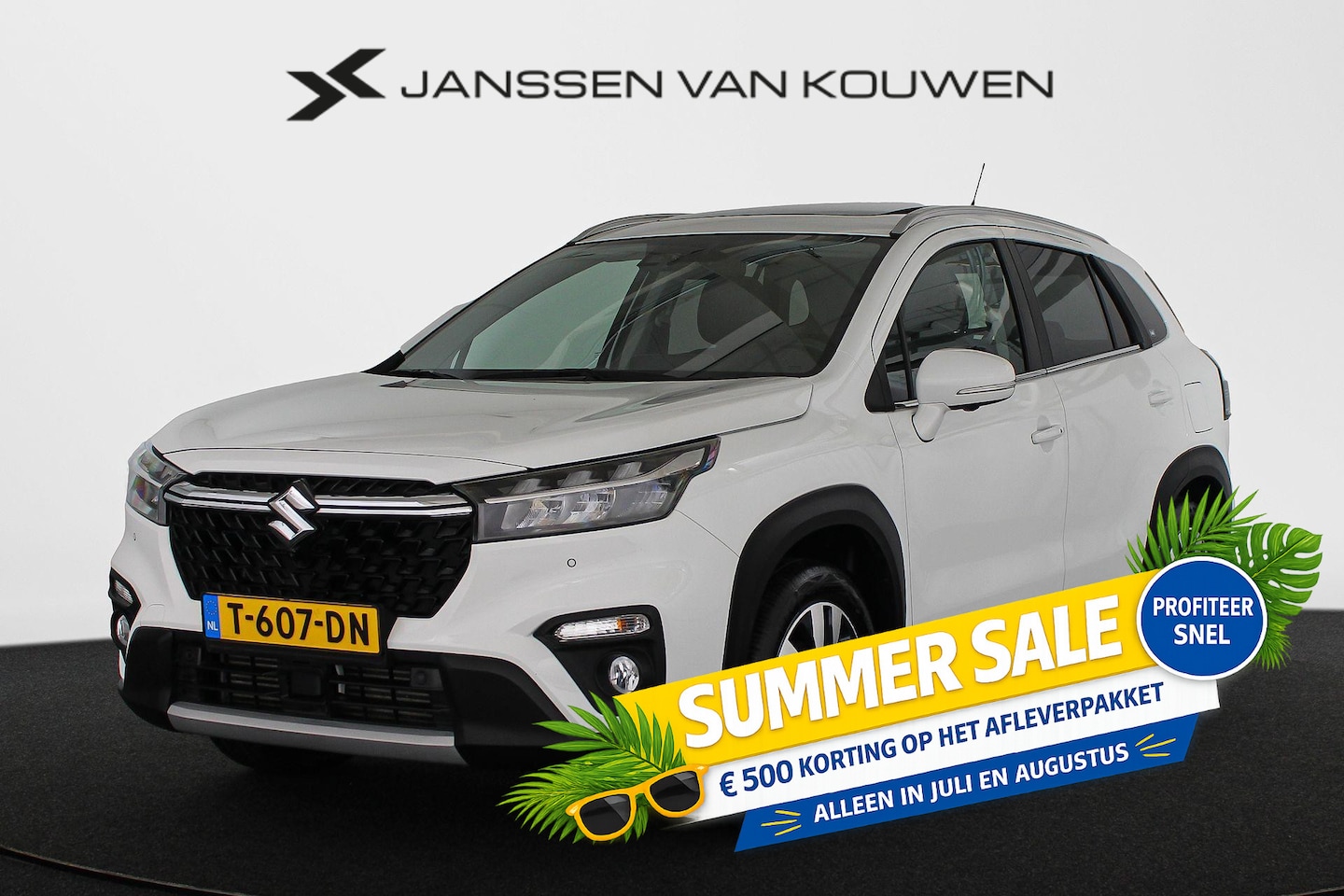 Suzuki S-Cross - 1.4 Boosterjet Style Smart Hybrid Panoramadak 360 Camera Carplay Navi Keyless - AutoWereld.nl