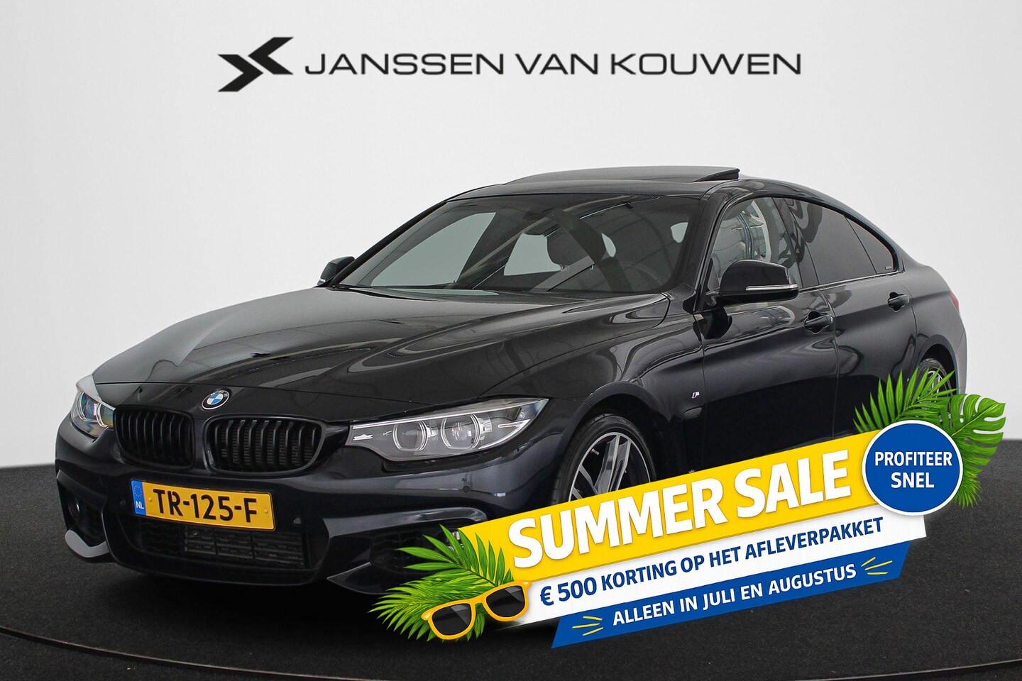 BMW 4-serie Gran Coupé - 418i High Executive M-Sport Schuifdak Sportstoelen Stoelverwarming - AutoWereld.nl