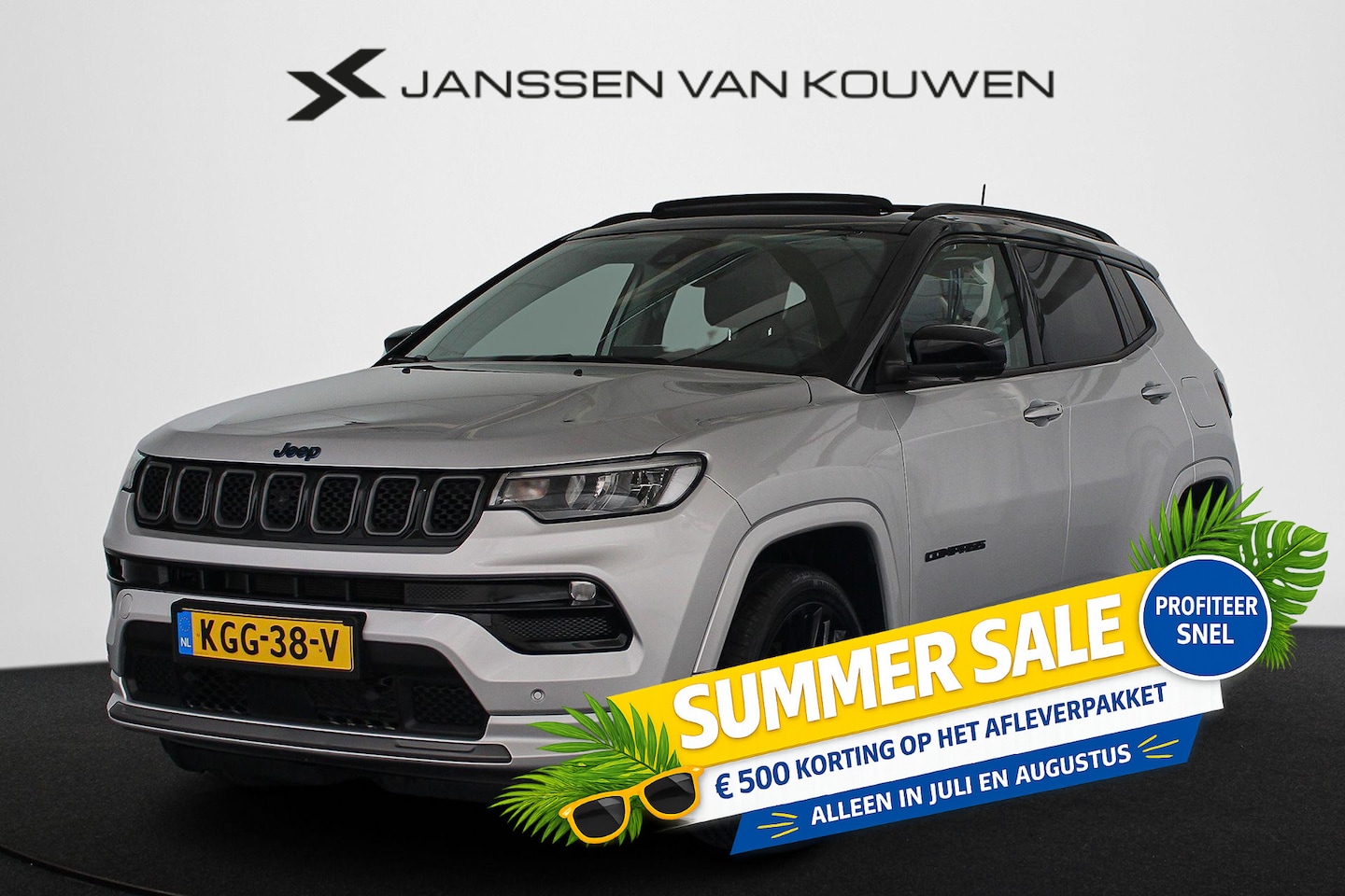 Jeep Compass - 4xe 240 Plug-in Hybrid Electric S Panoramadak Alpine 360 Camera - AutoWereld.nl