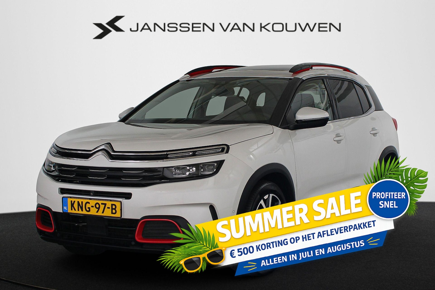 Citroën C5 Aircross - 1.6 PureTech Shine 180PK Panoramadak Leder 360 Camera - AutoWereld.nl