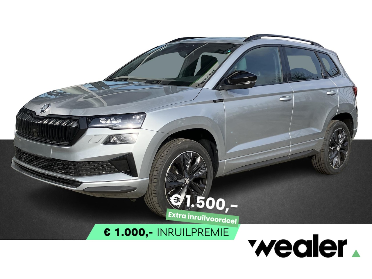 Skoda Karoq - Sportline Ultimate 1.5 TSI 150 PK DSG | Automaat | Trekhaak | Panoramadak | Led Matrix ver - AutoWereld.nl