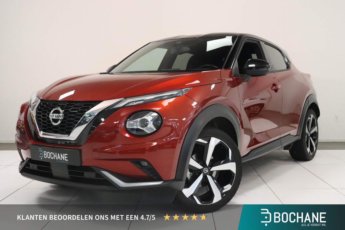 Nissan Juke - 1.0 DIG-T Premiere Edition | Camera | Trekhaak | Stoelverwarming | Navigatie | LED | Apple - AutoWereld.nl
