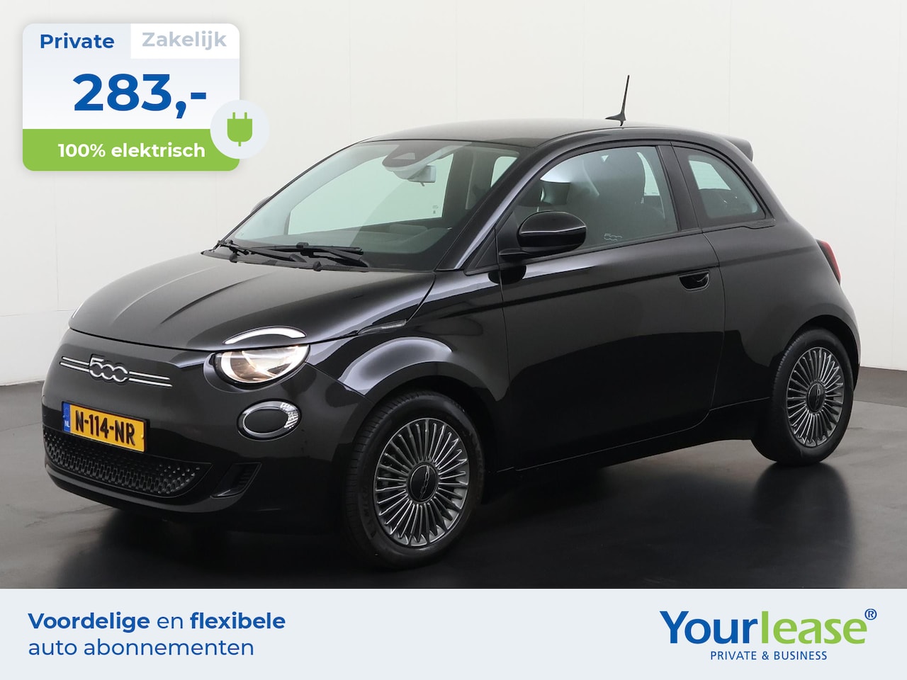 Fiat 500e - 24kWh | All-in 283,- Private Lease | Direct uit voorraad - AutoWereld.nl