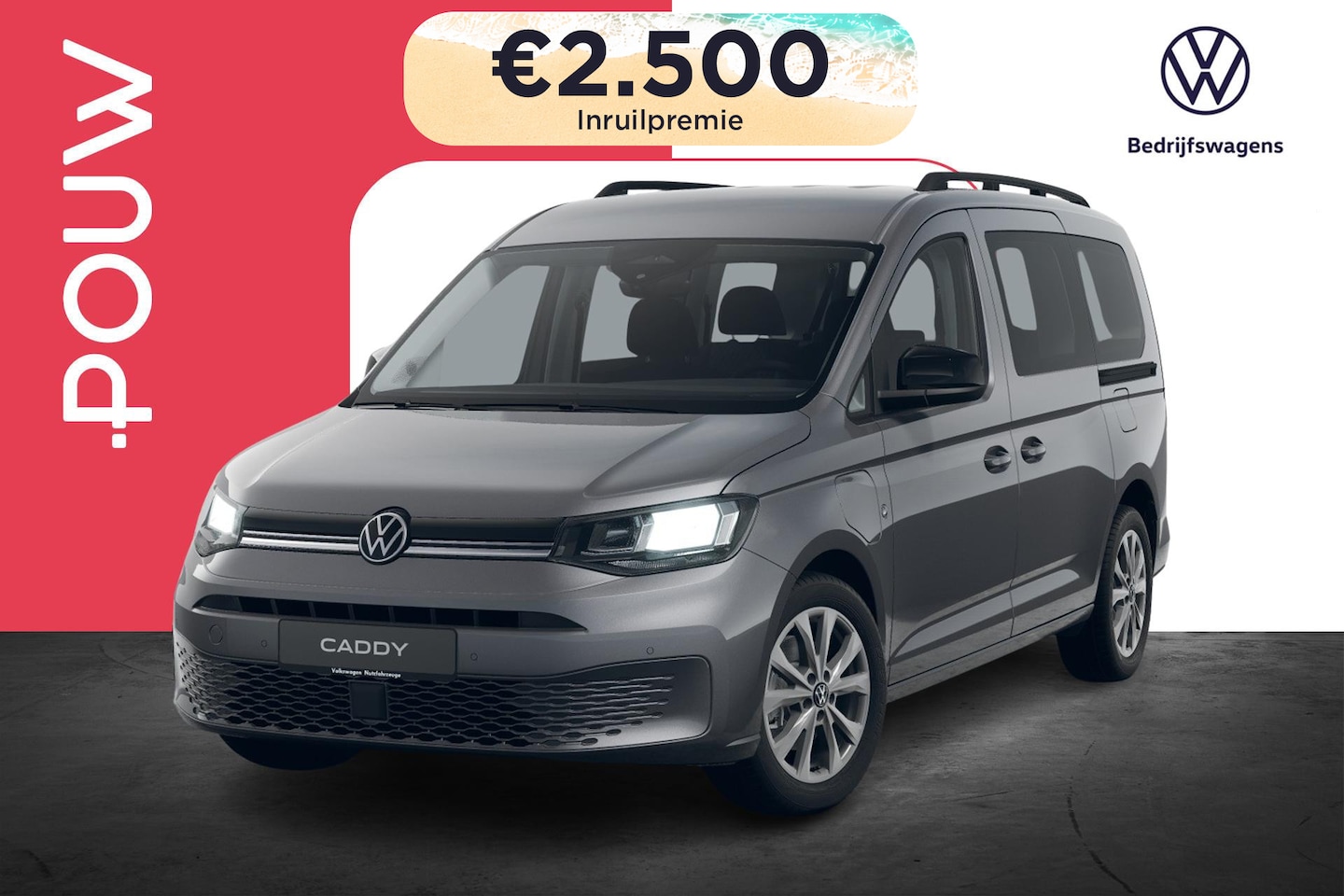 Volkswagen Caddy Maxi - Kombi 1.5 TSI Hybride 150pk Life | App Connect | Comfort Pakket - AutoWereld.nl