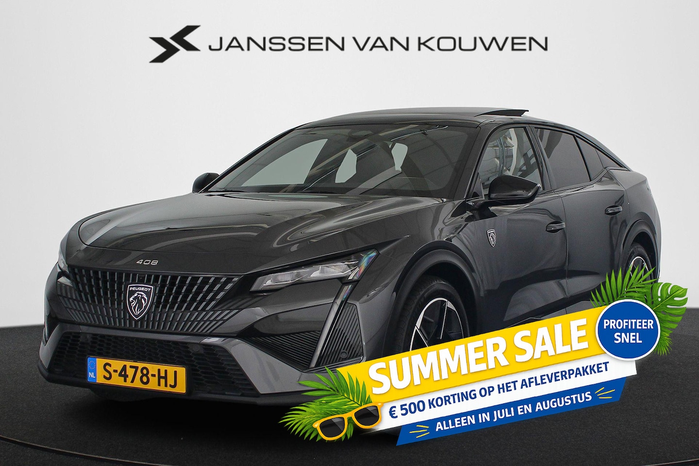Peugeot 408 - 1.2 PureTech GT 130 EAT8 Pano Stoelverwarming Massage FOCAL 360-Camera - AutoWereld.nl