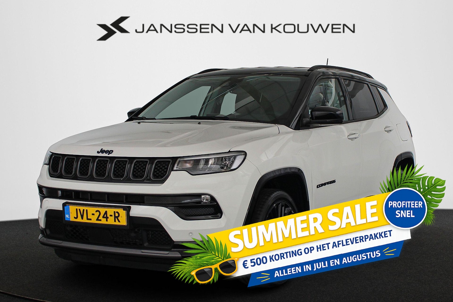 Jeep Compass - 4xe 240 Plug-in Hybrid Electric S Leder Stuur-Stoelverwarming Camera - AutoWereld.nl