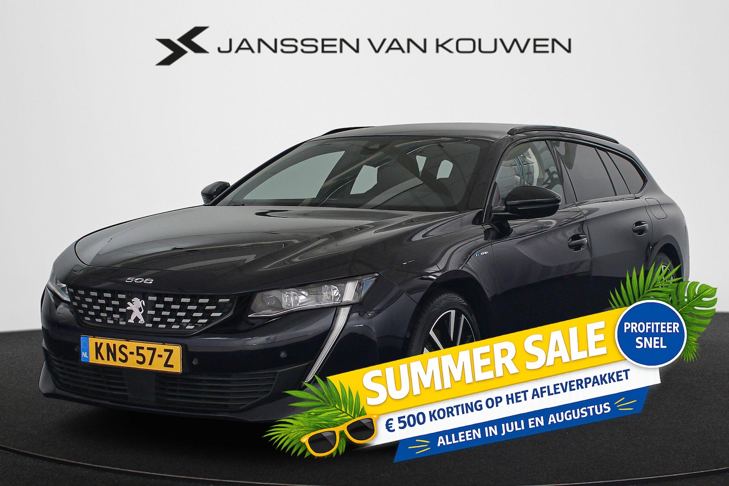Peugeot 508 SW - 1.6 HYbrid GT FOCAL Stoelverwarming Keyless Dodehoek - AutoWereld.nl