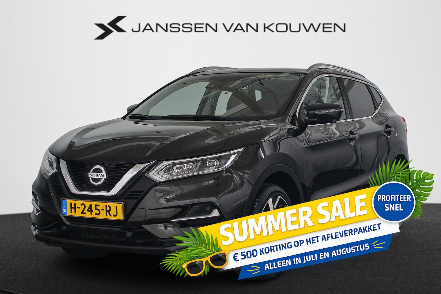 Nissan Qashqai - 1.3 DIG-T Tekna Pano Stoelverwarming Camera 19" - AutoWereld.nl