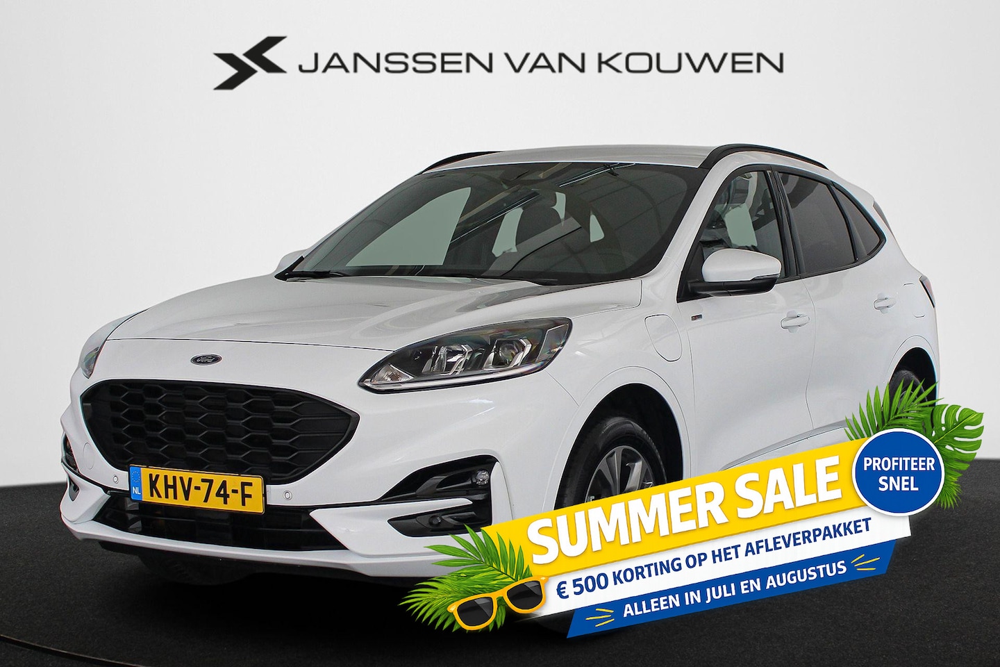 Ford Kuga - 2.5 PHEV ST-Line Trekhaak Stuur-Stoelverwarming Camera Apple Carplay - AutoWereld.nl