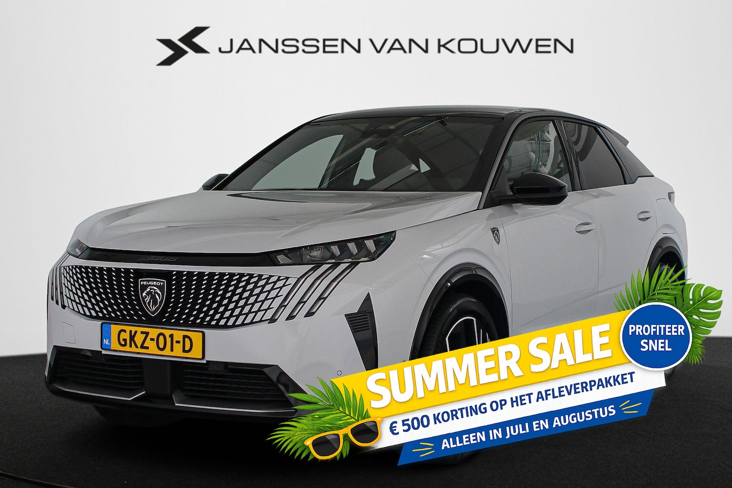 Peugeot e-3008 - GT Avantage 210 73 kWh Stuur-Stoelverwarming FOCAL 360-Camera 20" LMW - AutoWereld.nl