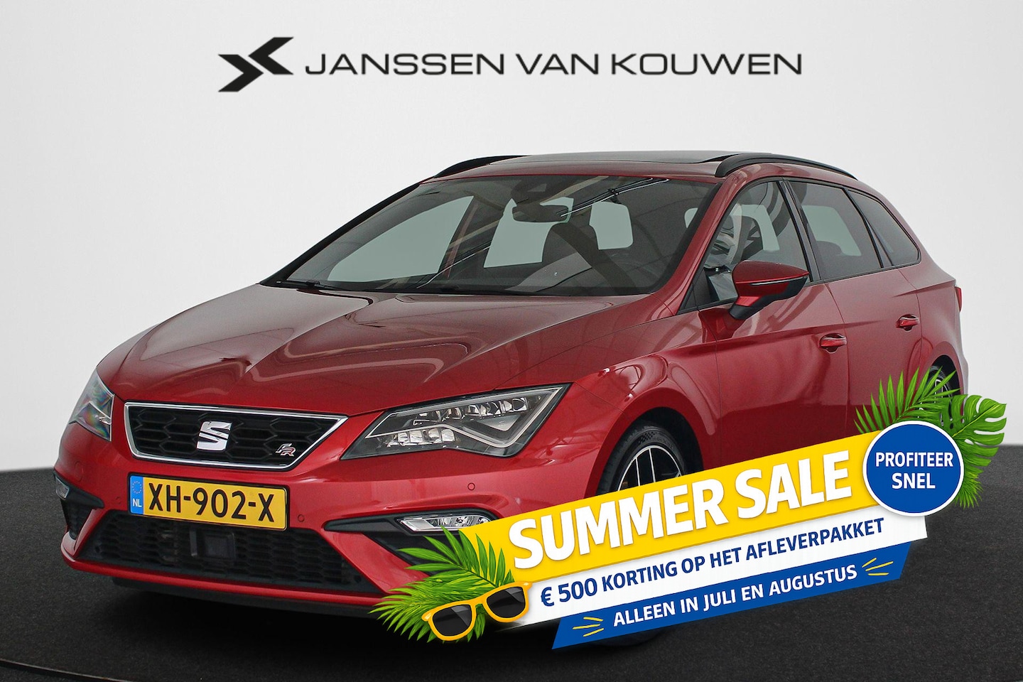 SEAT Leon ST - 1.5 TSI FR Business Intense Panoramadak Camera Trekhaak afneembaar - AutoWereld.nl