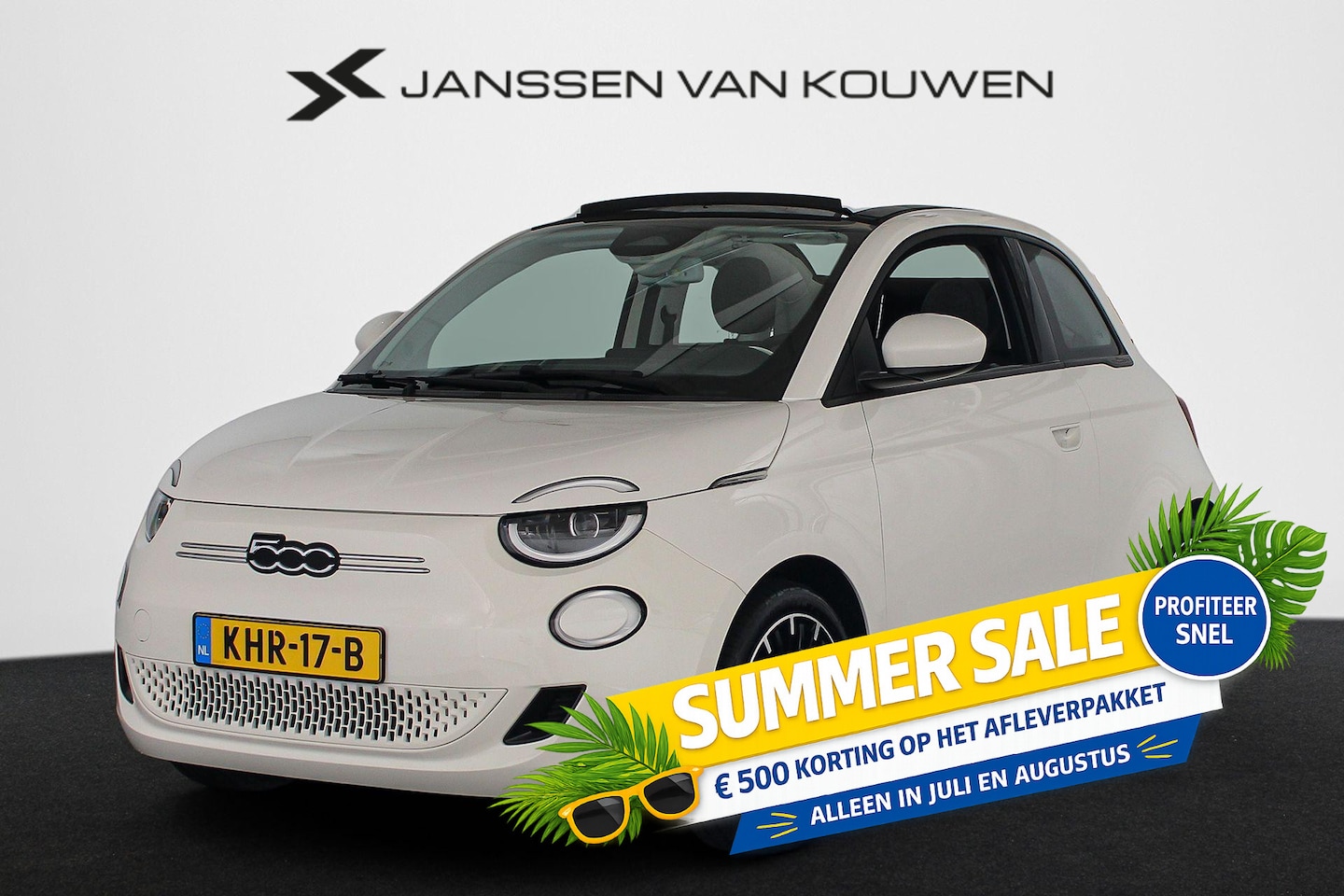 Fiat 500 C - Icon 42 kWh Stoelverwarming 17'' Diamantfinish Velgen Cruise control - AutoWereld.nl