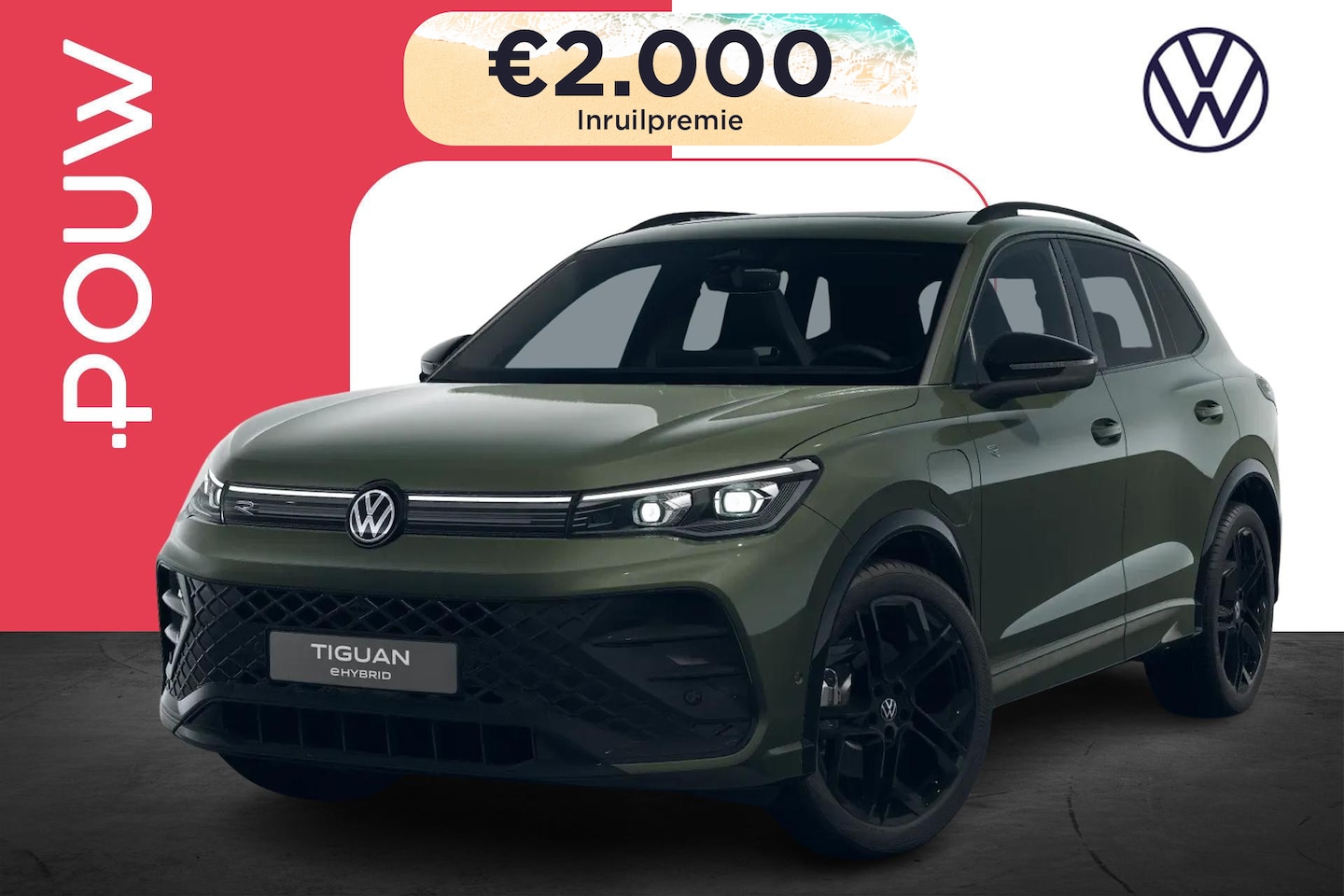 Volkswagen Tiguan - 1.5 eHybrid 204pk R-Line Edition | 20" Velgen | Panoramadak - AutoWereld.nl
