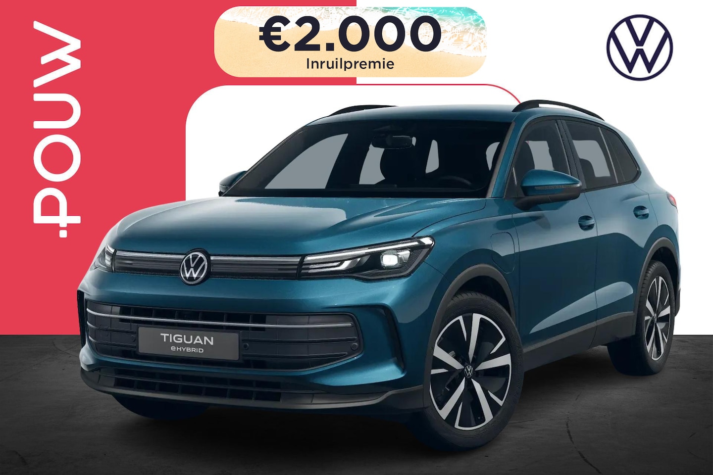 Volkswagen Tiguan - 1.5 eHybrid 204pk Limited Edition | Trekhaak Pakket | 19" Velgen - AutoWereld.nl