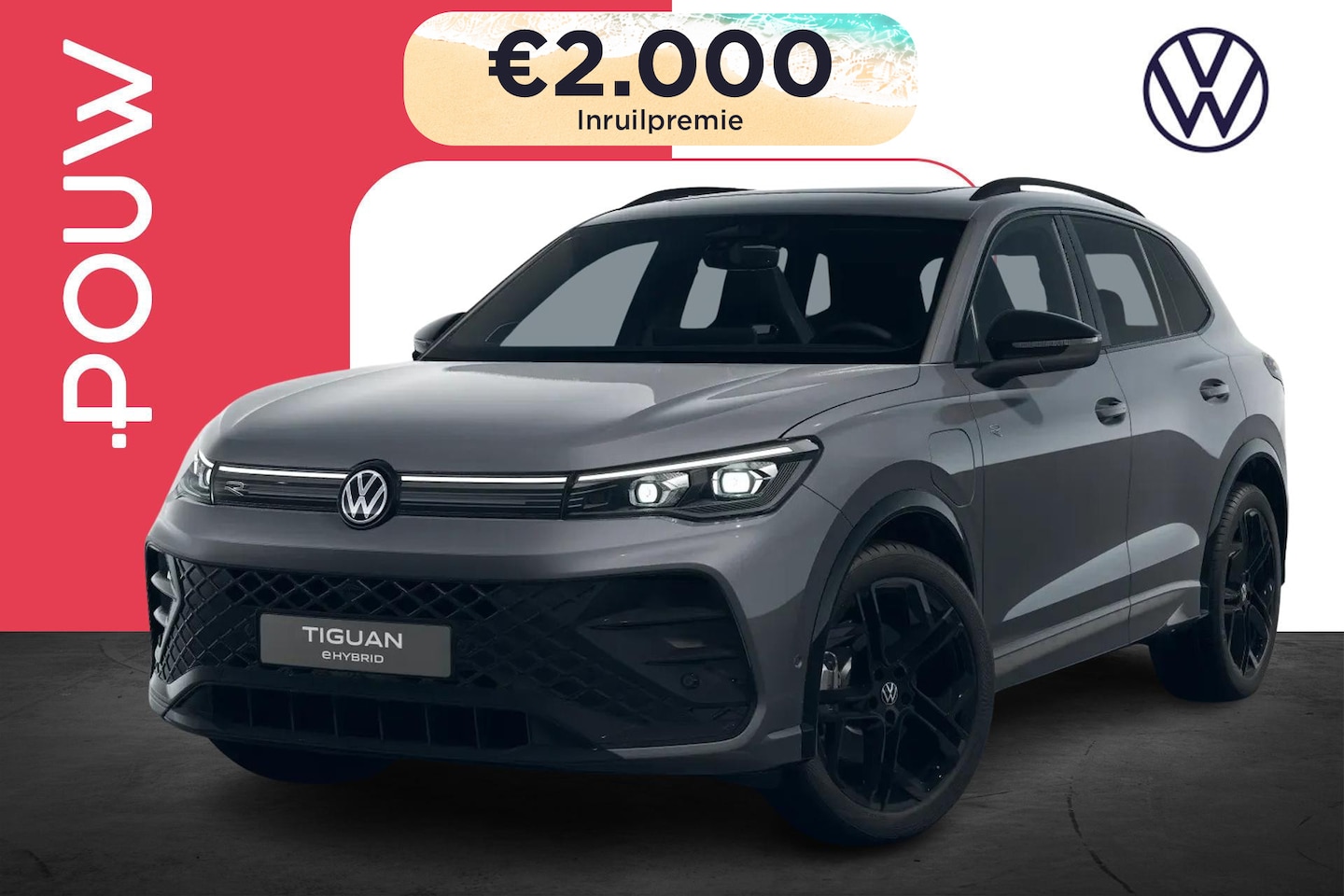 Volkswagen Tiguan - 1.5 eHybrid 272pk R-Line Edition | 20" Velgen | Panoramadak - AutoWereld.nl