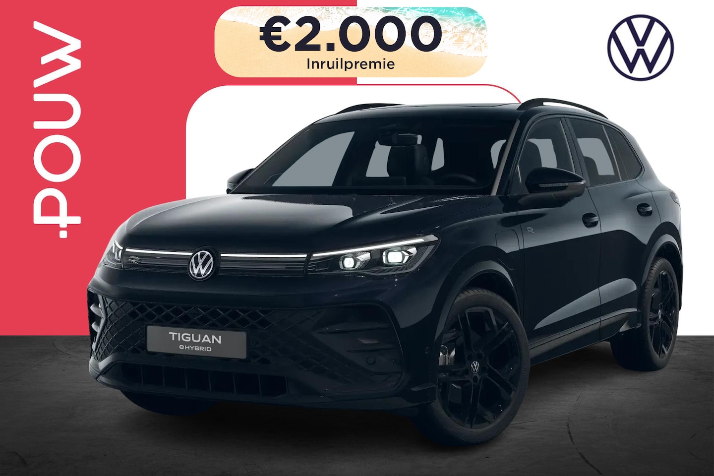 Volkswagen Tiguan - 1.5 eHybrid 272pk R-Line Edition | 20" Velgen | Trekhaak Wegklapbaar - AutoWereld.nl