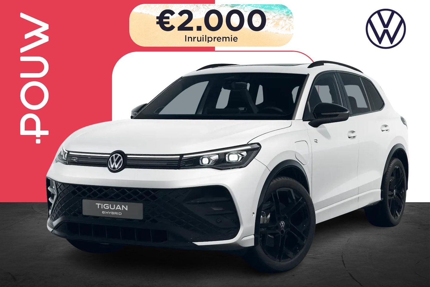 Volkswagen Tiguan - 1.5 eHybrid 204pk R-Line Edition | Panoramadak | 20" Velgen - AutoWereld.nl