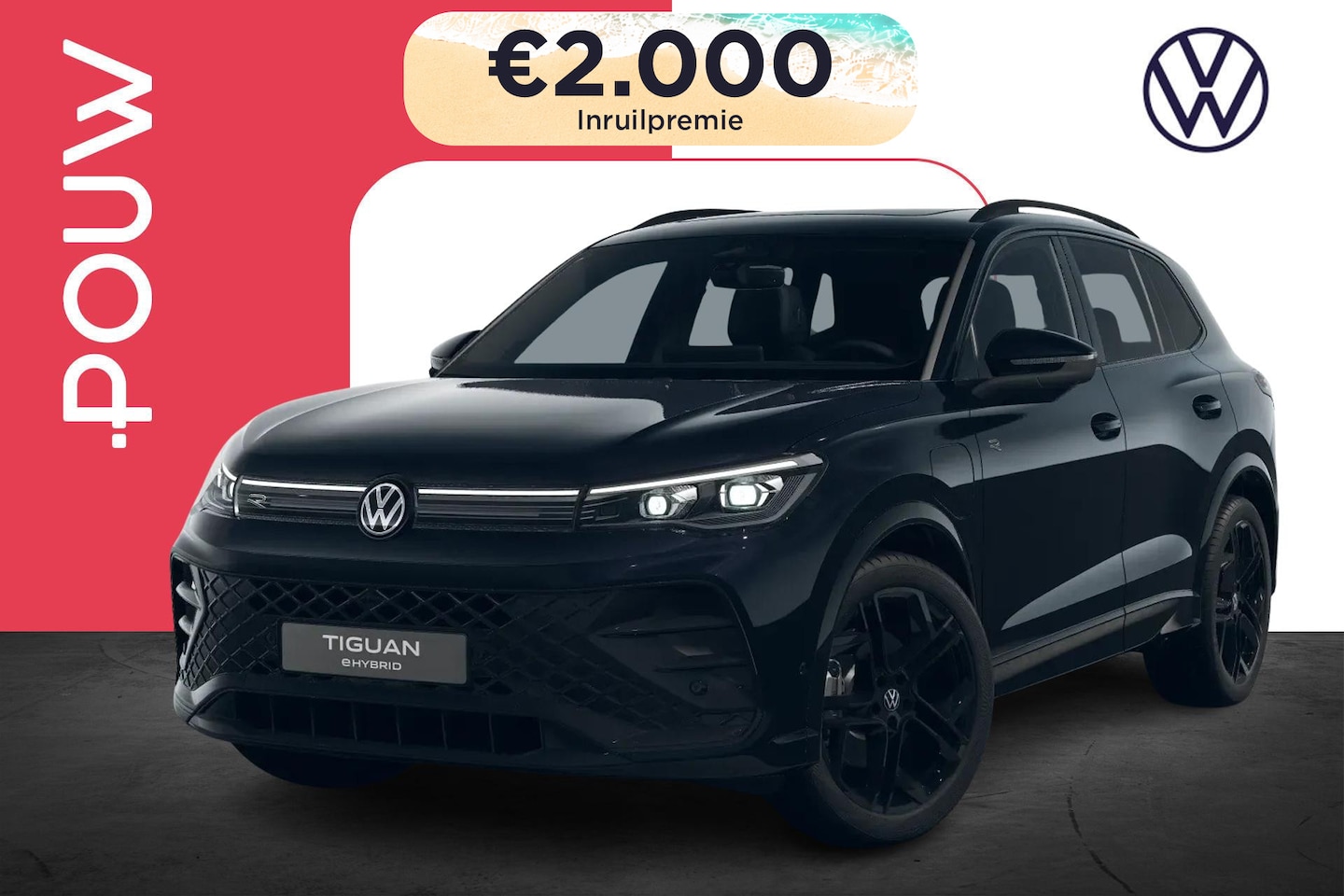 Volkswagen Tiguan - 1.5 eHybrid 204pk R-Line Edition | Panoramadak | 20" Velgen - AutoWereld.nl