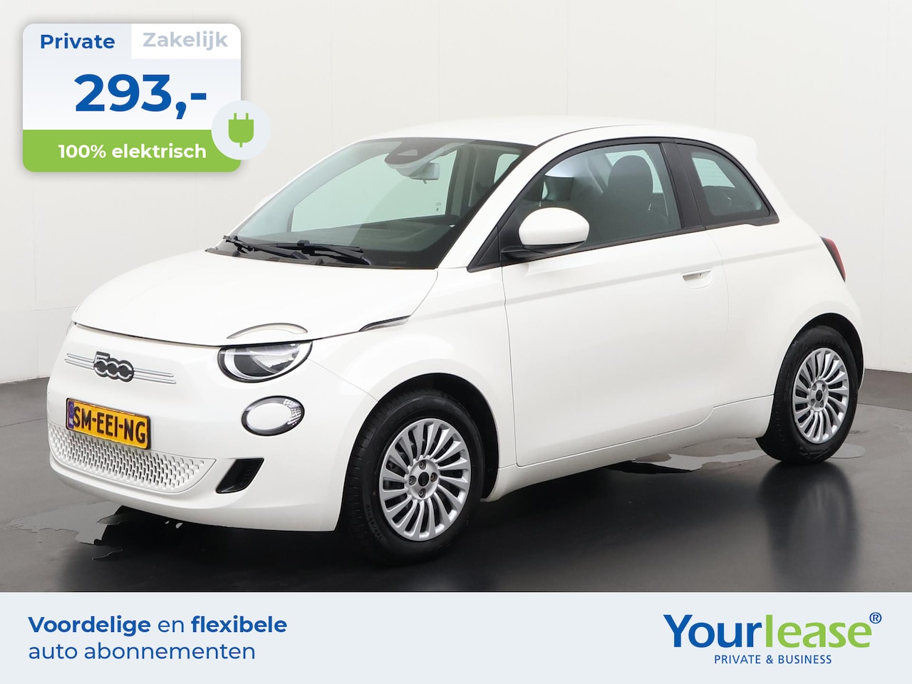 Fiat 500e - Action 24 kWh | All-in 293,- Private Lease | Direct uit voorraad - AutoWereld.nl