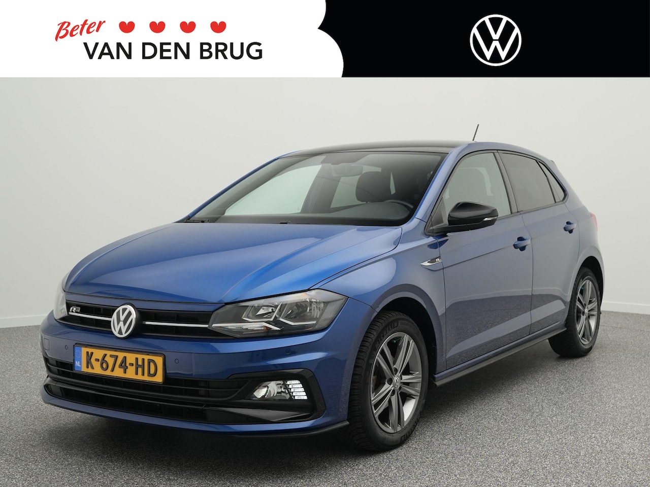 Volkswagen Polo - R-Line 1.0 TSI 95 PK Highline Automaat | Navigatie | Adaptieve Cruise Control | Stoelverw - AutoWereld.nl