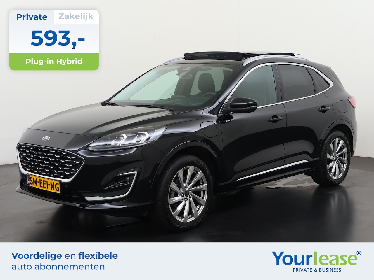 Ford Kuga - 2.5 PHEV Vignale | All-in 593,- Private Lease | Direct uit voorraad - AutoWereld.nl