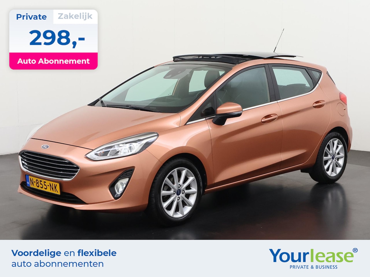 Ford Fiesta - 1.0 EcoBoost Titanium | All-in 298,- Private Lease | Direct uit voorraad - AutoWereld.nl