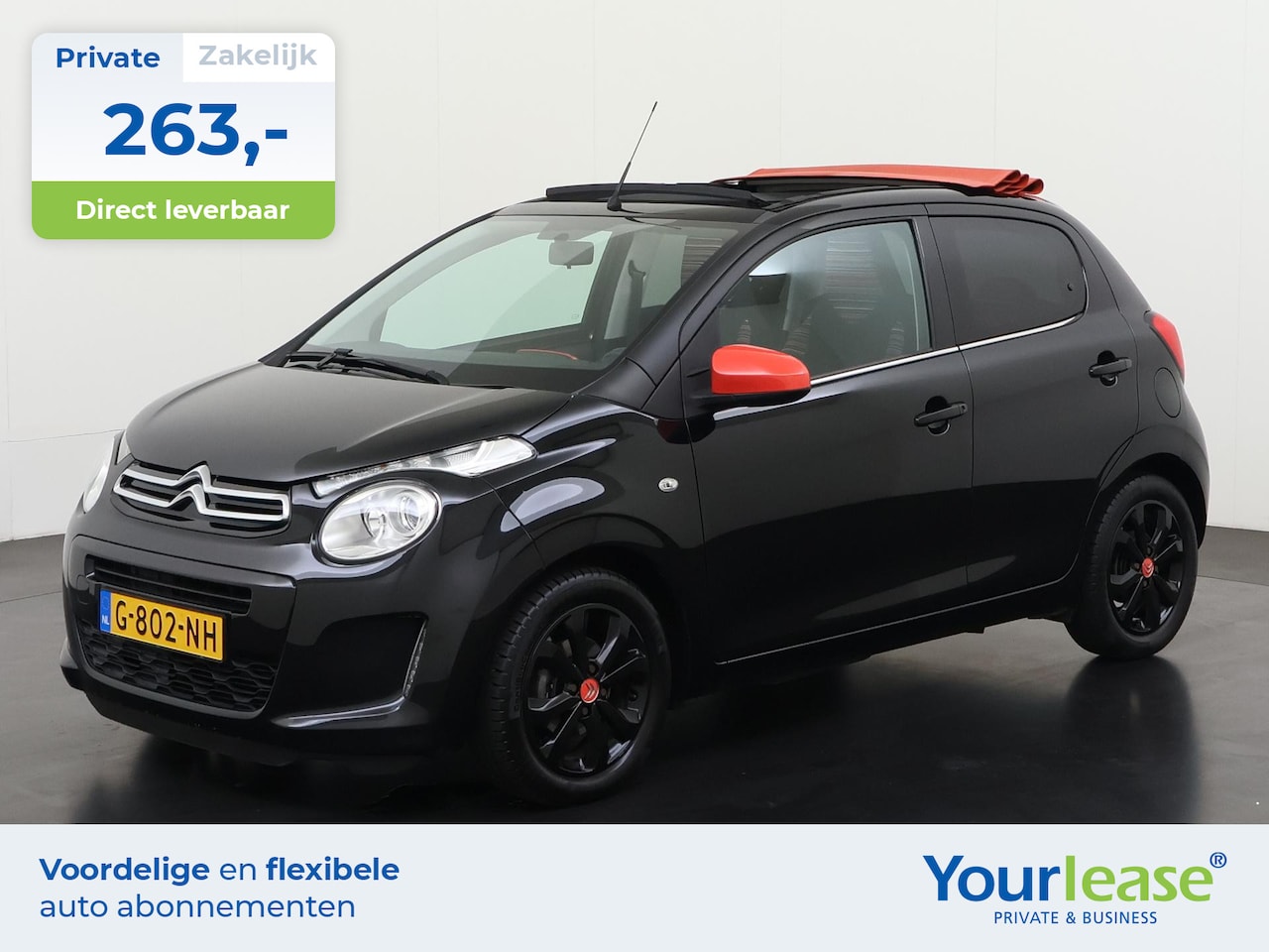 Citroën C1 - 1.0 VTi Airscape Shine | All-in 263,- Private Lease | Direct uit voorraad - AutoWereld.nl