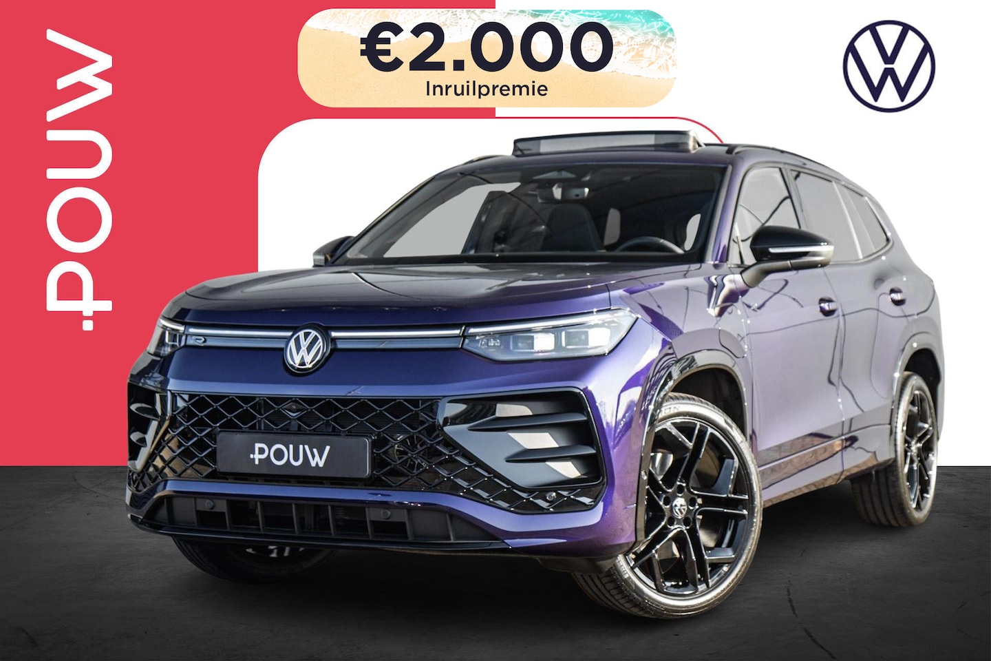 Volkswagen Tayron - 1.5 eHybrid 204pk DSG R-Line Edition | Trekhaak Pakket | Black Style Pakket | Massage - AutoWereld.nl