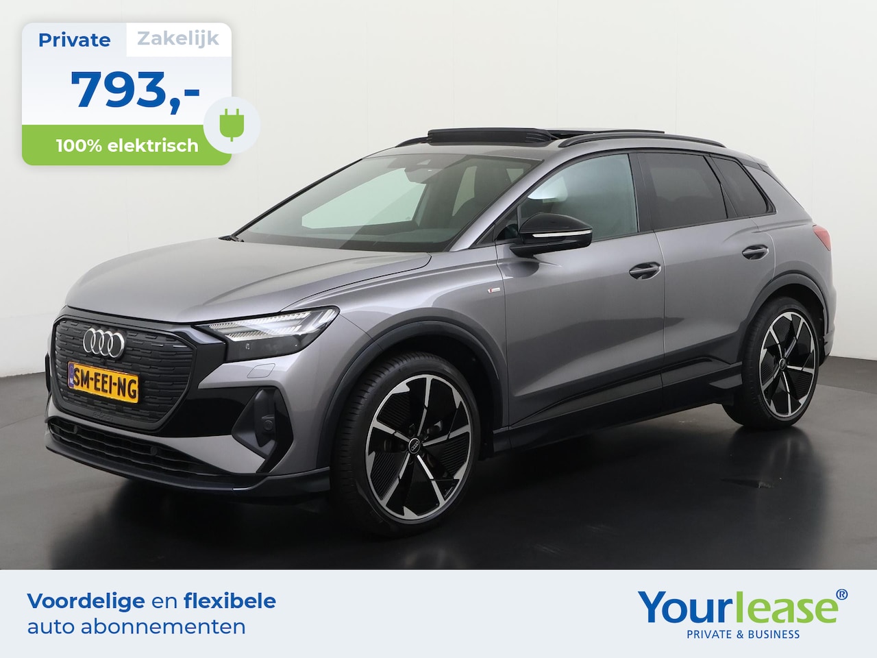 Audi Q4 e-tron - 40 S-Line Shadow Look 77 kWh | All-in 793,- Private Lease | Direct uit voorraad - AutoWereld.nl