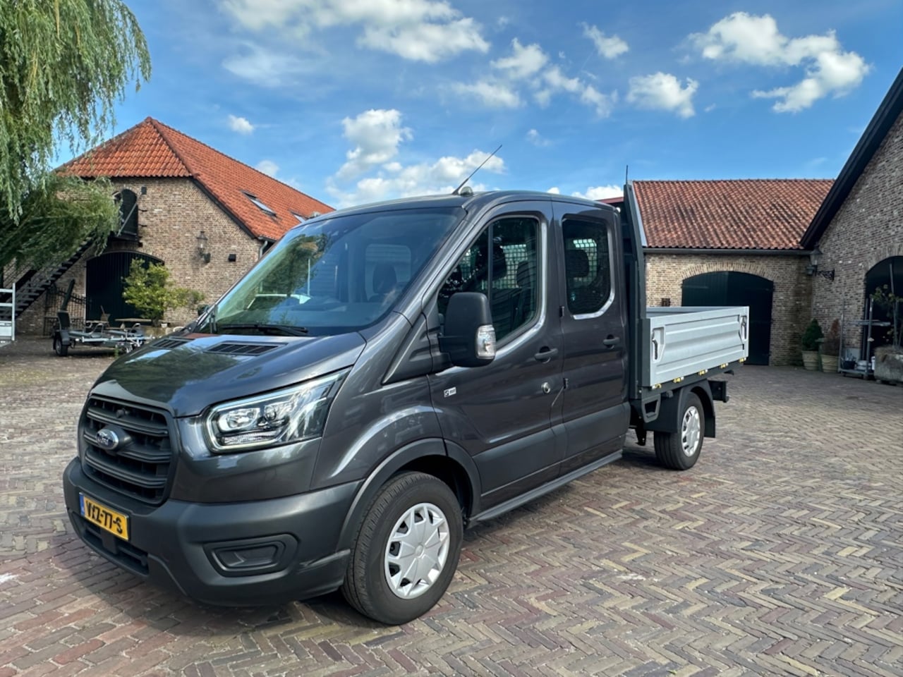 Ford Transit - 350 2.0 TDCI L2H1 Dub Cab | Euro 6 | open laadbak | Carplay | Camera |cruice - AutoWereld.nl