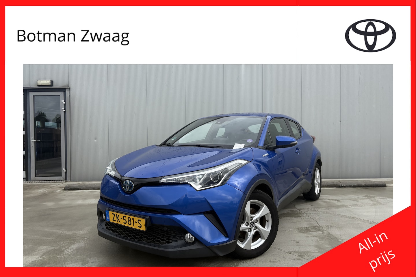Toyota C-HR - 1.8 Hybrid Active Automaat | Achteruitrijcamera | Cruise control adaptief | Regensensor | - AutoWereld.nl