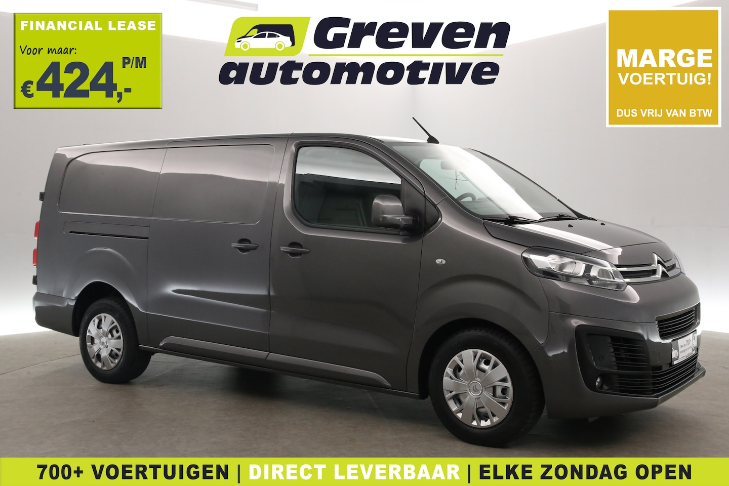 Citroën Jumpy - 2.0 BlueHDI 177PK L3H1 | Marge | Automaat | Airco | Cruise | Camera | 3 Zits | Carplay | P - AutoWereld.nl