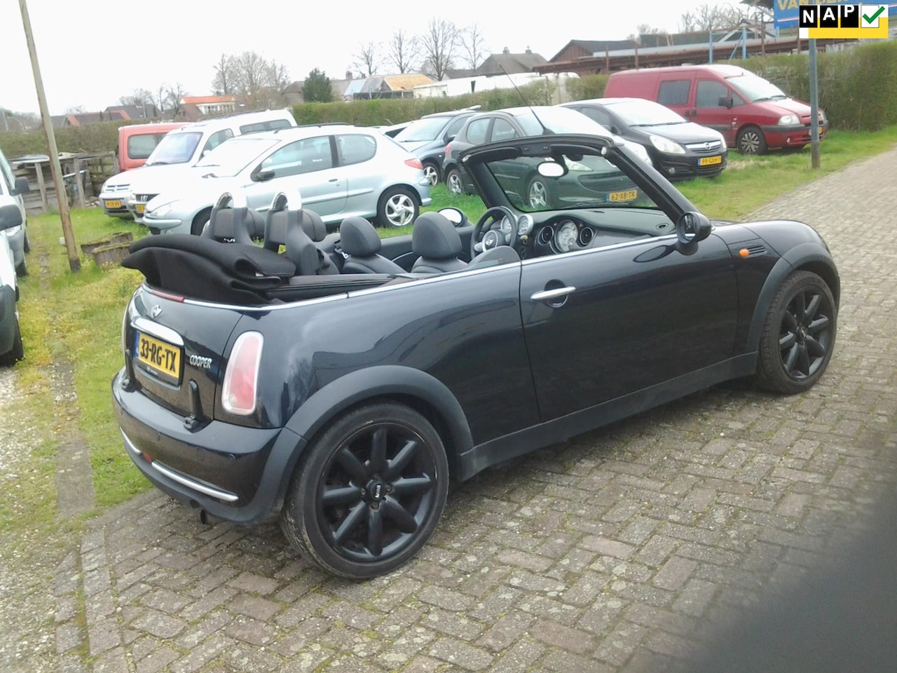 MINI Cabrio - Mini 1.6 Cooper Chili Zeer lux,s Airco Leerbekl Org NL Auto Nap KM - AutoWereld.nl