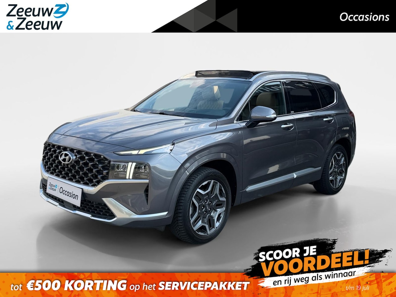 Hyundai Santa Fe - 1.6 T-GDI PHEV Premium Sky 7p. | Zeer netjes | Leder | Schuif/kantel dak | - AutoWereld.nl
