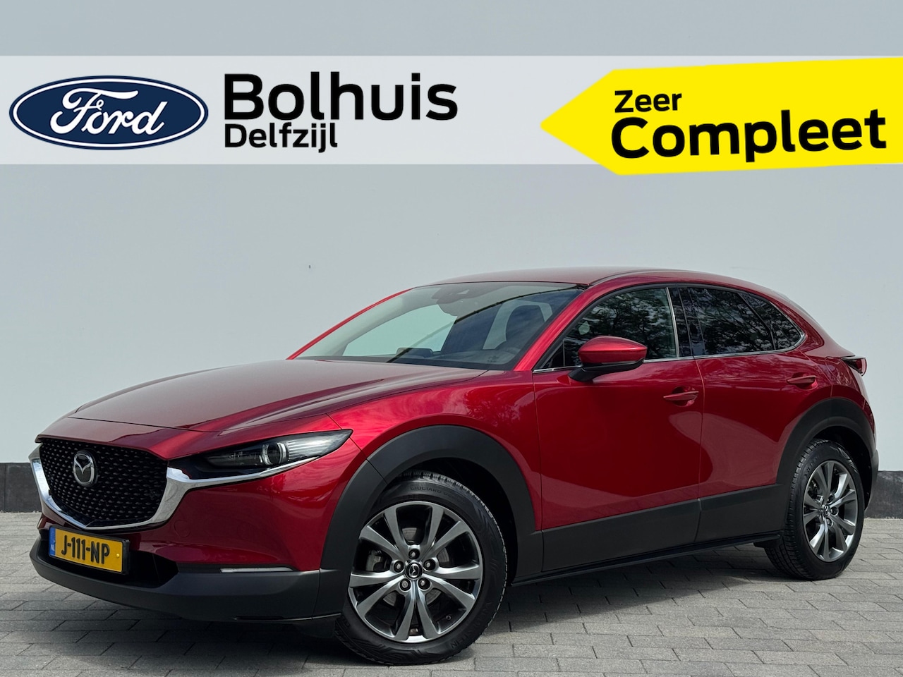 Mazda CX-30 - 2.0 e-SkyActiv-X M 180 pk Hybrid Luxury | Trekhaak | Camera | Leer | El. verst. stoel + ge - AutoWereld.nl