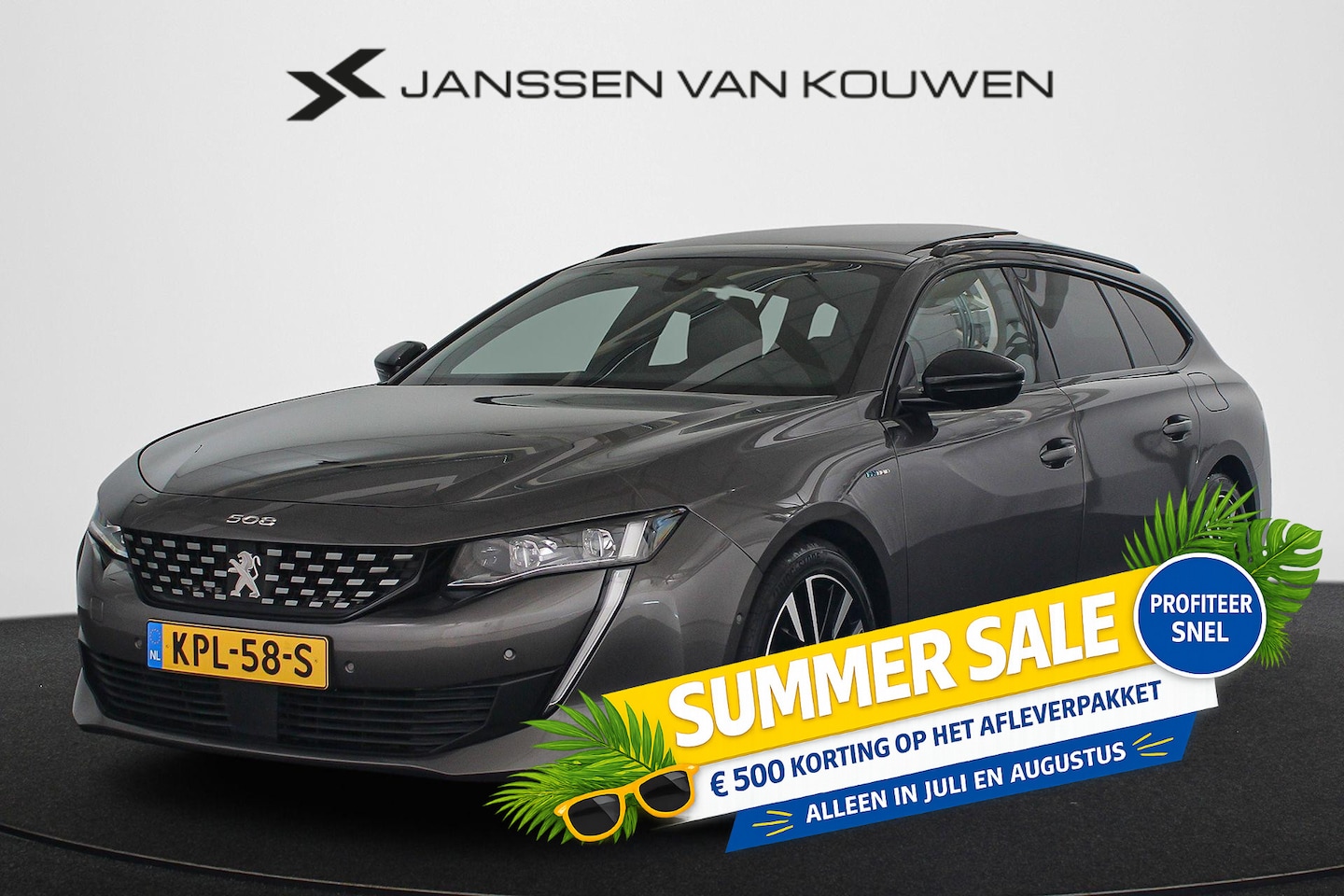 Peugeot 508 SW - 1.6 HYbrid GT Line 225PK Panoramadak Nappa Leder Trekhaak Massage - AutoWereld.nl