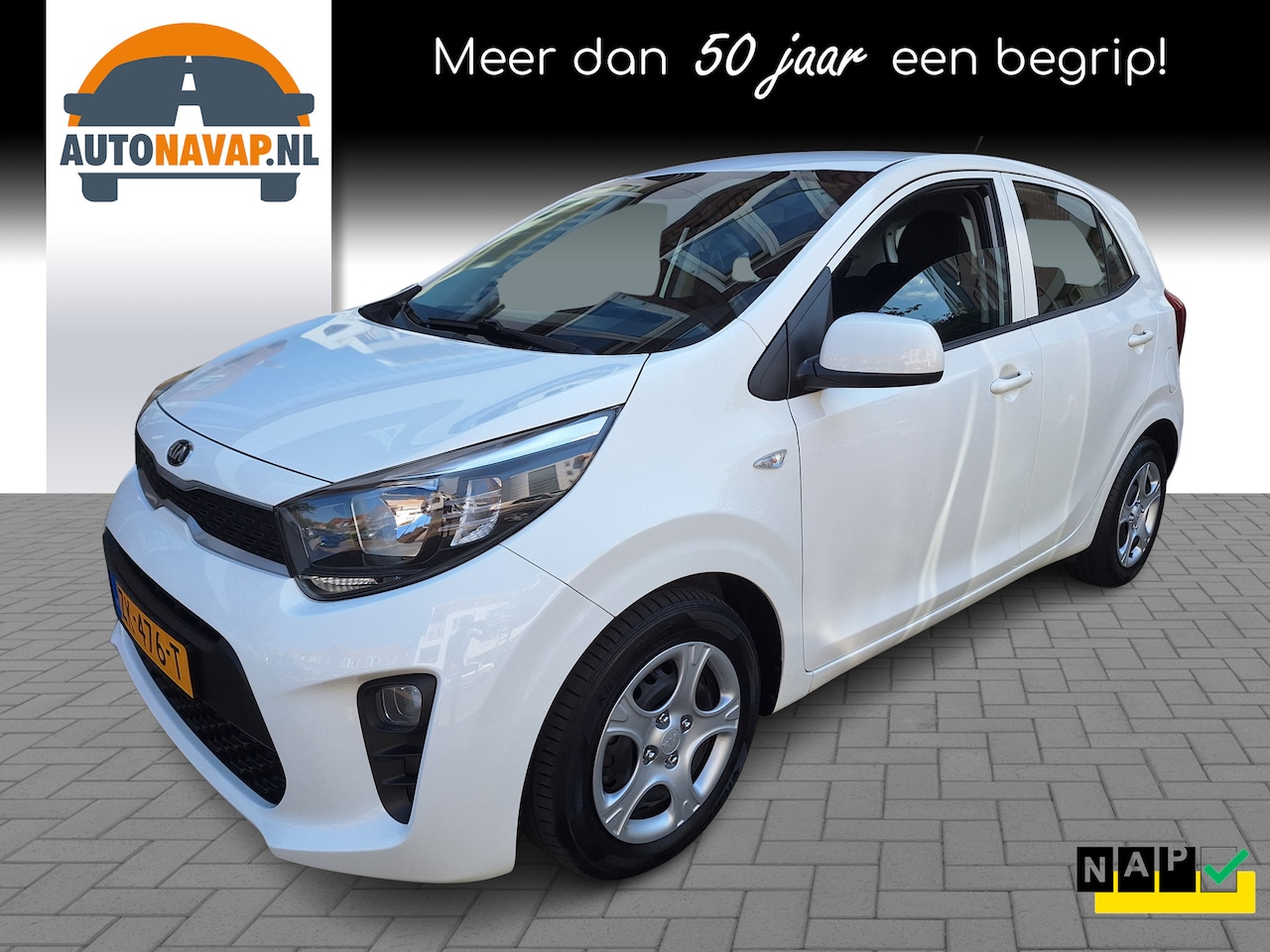 Kia Picanto - 1.0 CVVT EconomyPlusLine 5Drs /52.000 Km/Airco/1e Eig/Garantie - AutoWereld.nl